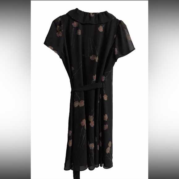 MADEWELL Georgette Ruffle-Wrap Mini Dress in Aster Portrait Size M EUC - Picture 5 of 9